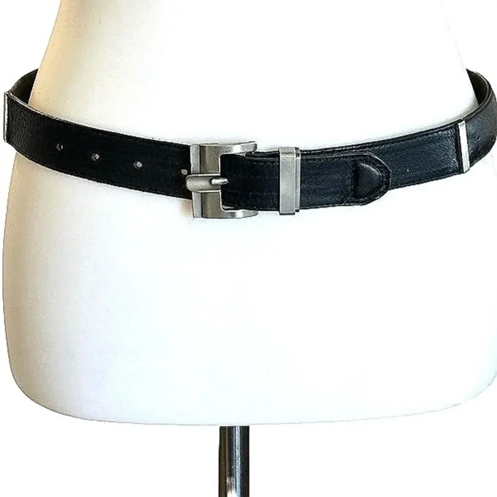 Vintage Verri Uomo Italian Leather Belt - Textured Ostrich-Effect